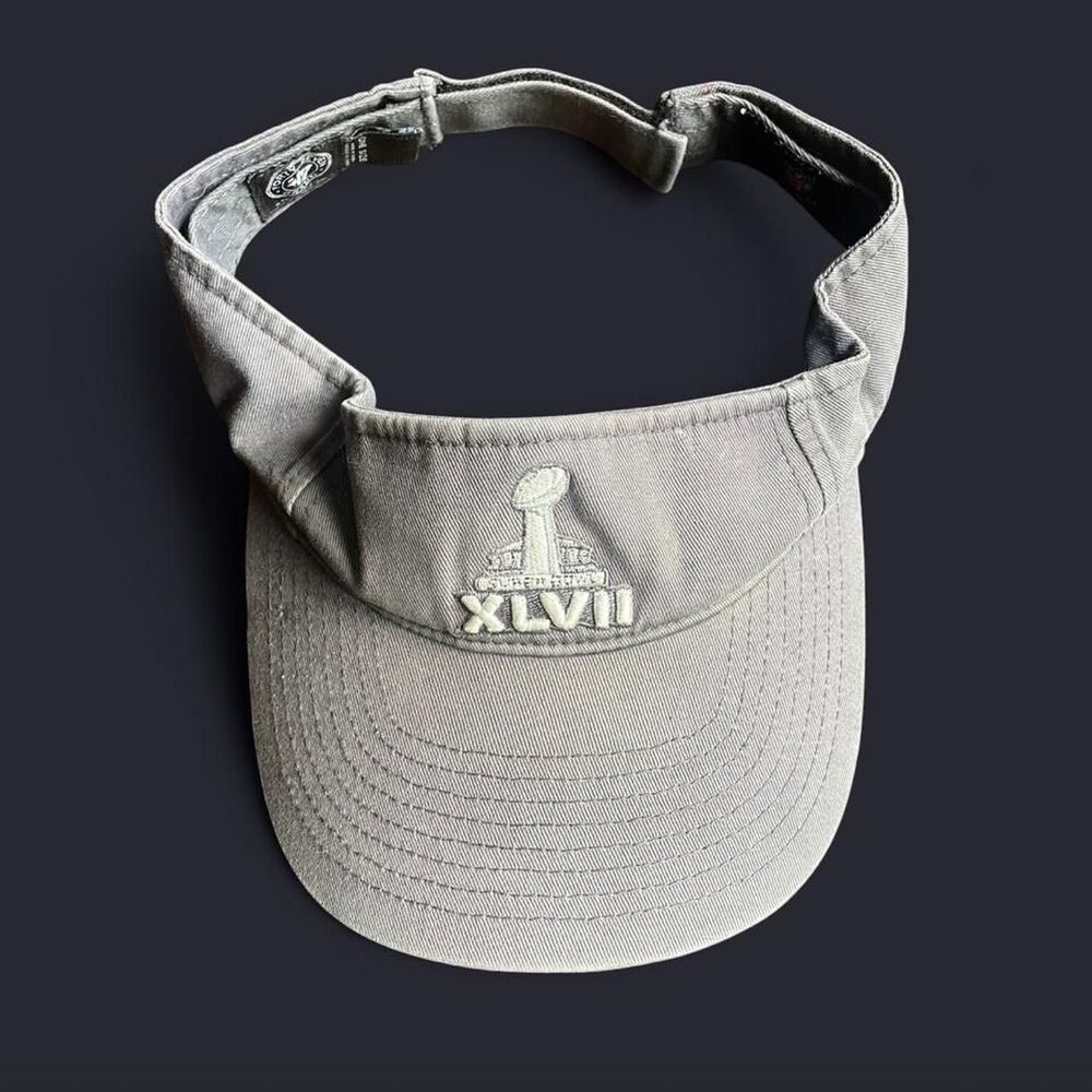 NFL Super Bowl visor gray
